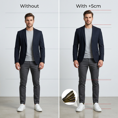 Magnetic Height Increase Insoles for Sports an active wear(2-5cm)